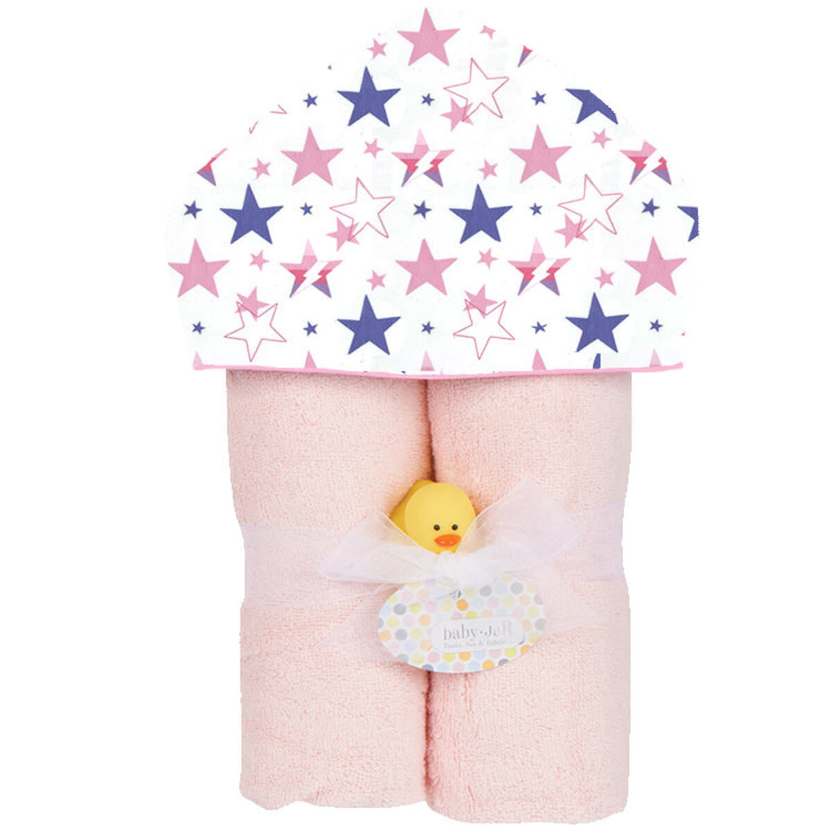 Starlight Pink Plush Deluxe Hooded Towel - Twinkle Twinkle Little One