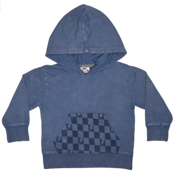 Denim Check Enzyme Hoody - Twinkle Twinkle Little One