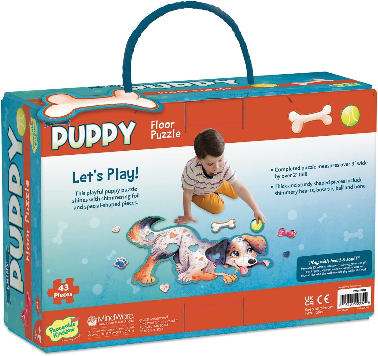 Puppy Floor Puzzle 43 Pieces