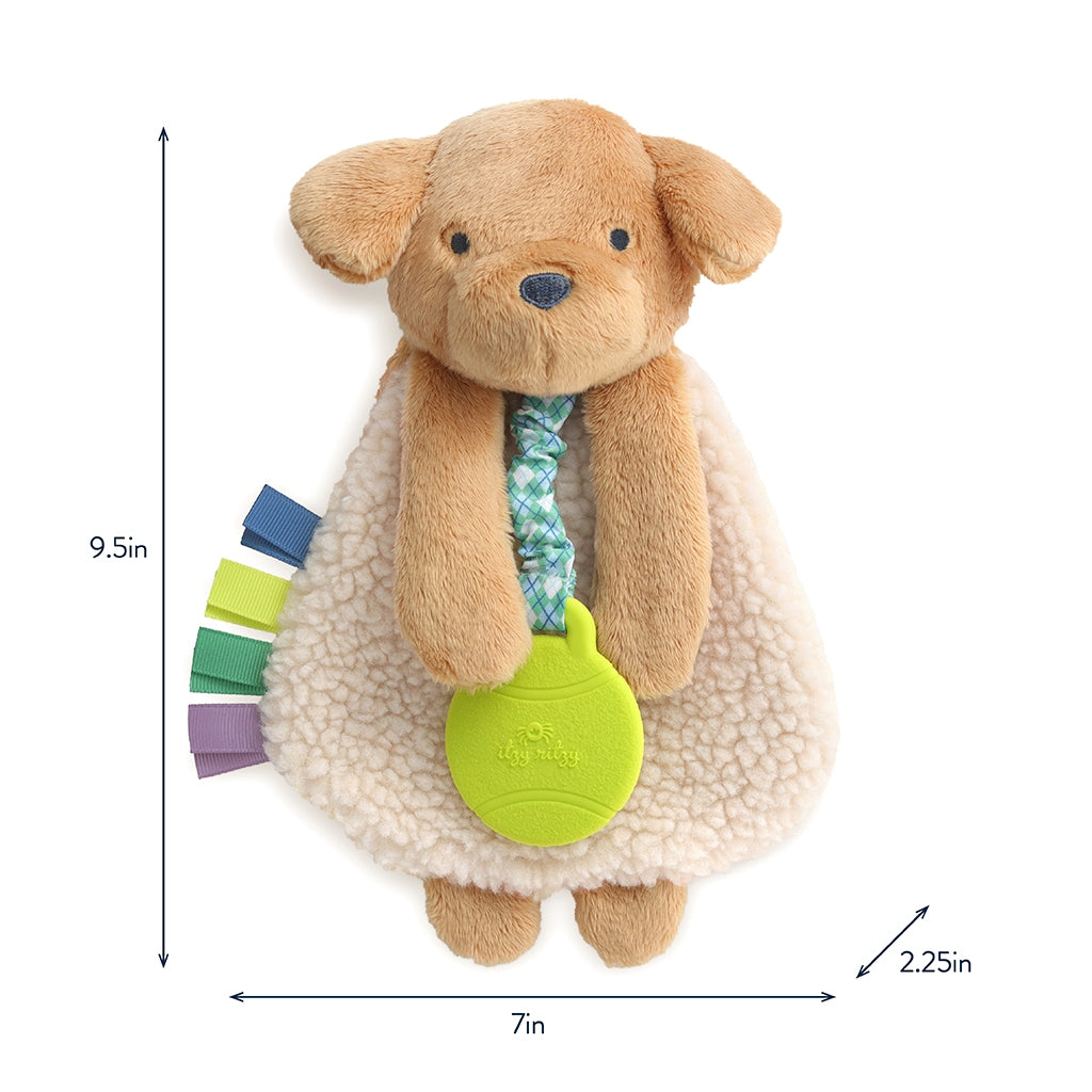 Itzy Lovey™ Plush And Teether Toy - Puppy - 0