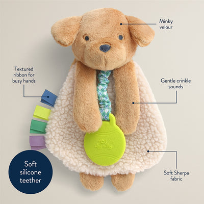 Itzy Lovey™ Plush And Teether Toy - Puppy - Twinkle Twinkle Little One