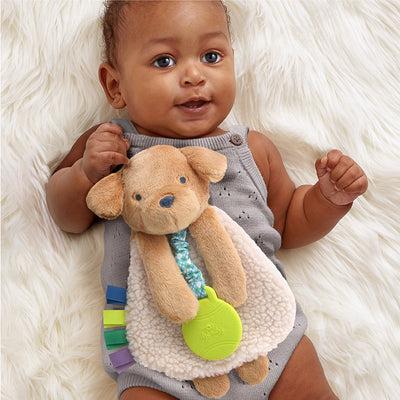 Itzy Lovey™ Plush And Teether Toy - Puppy - Twinkle Twinkle Little One