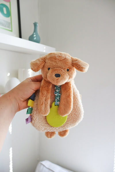 Itzy Lovey™ Plush And Teether Toy - Puppy - Twinkle Twinkle Little One