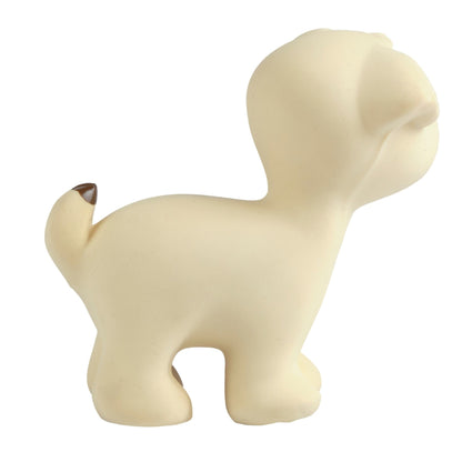 Puppy Natural Organic Rubber Teether, Rattle & Bath Toy - Twinkle Twinkle Little One