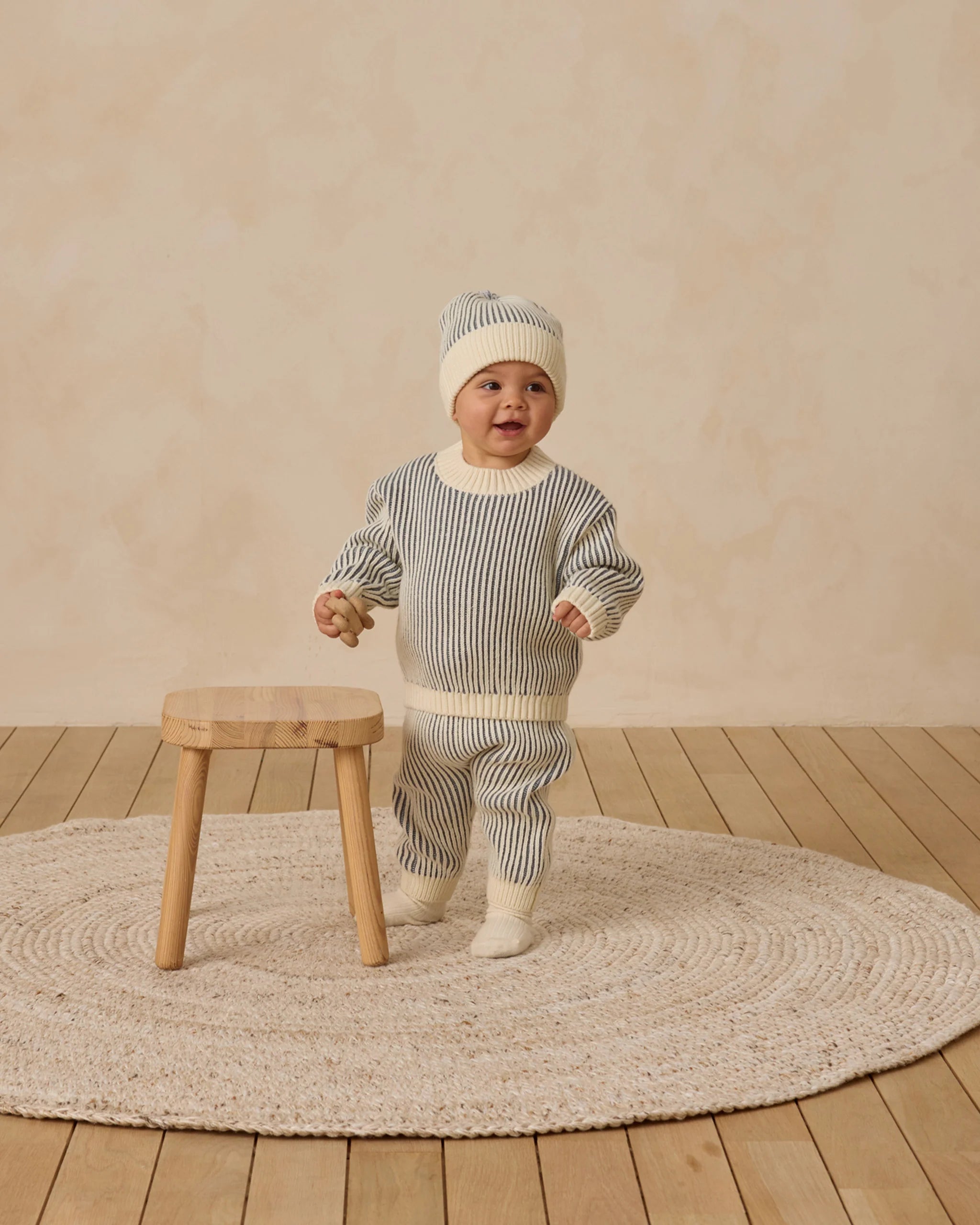 Relaxed Knit Sweater & Chunky Knit Pant || Ocean - Twinkle Twinkle Little One