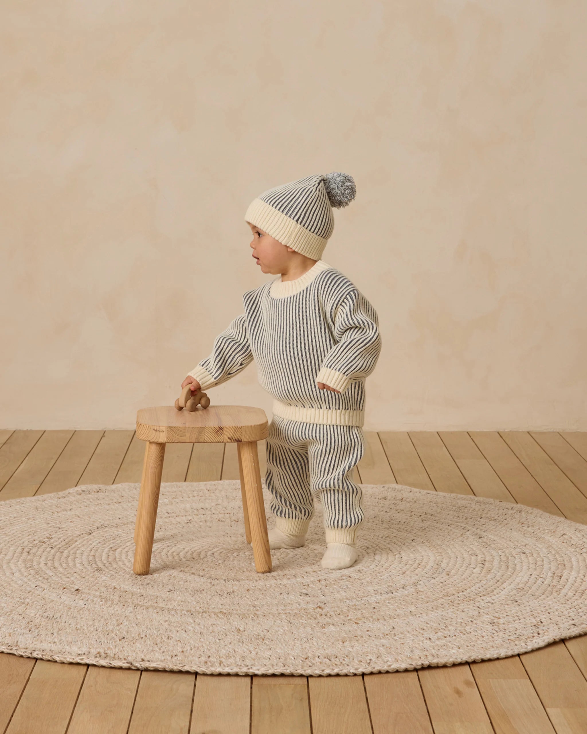 Relaxed Knit Sweater & Chunky Knit Pant || Ocean - Twinkle Twinkle Little One