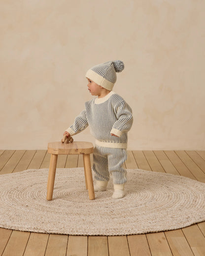 Relaxed Knit Sweater & Chunky Knit Pant || Ocean - Twinkle Twinkle Little One