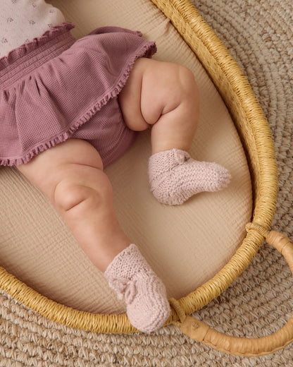 Knit Booties || Lilac - Twinkle Twinkle Little One