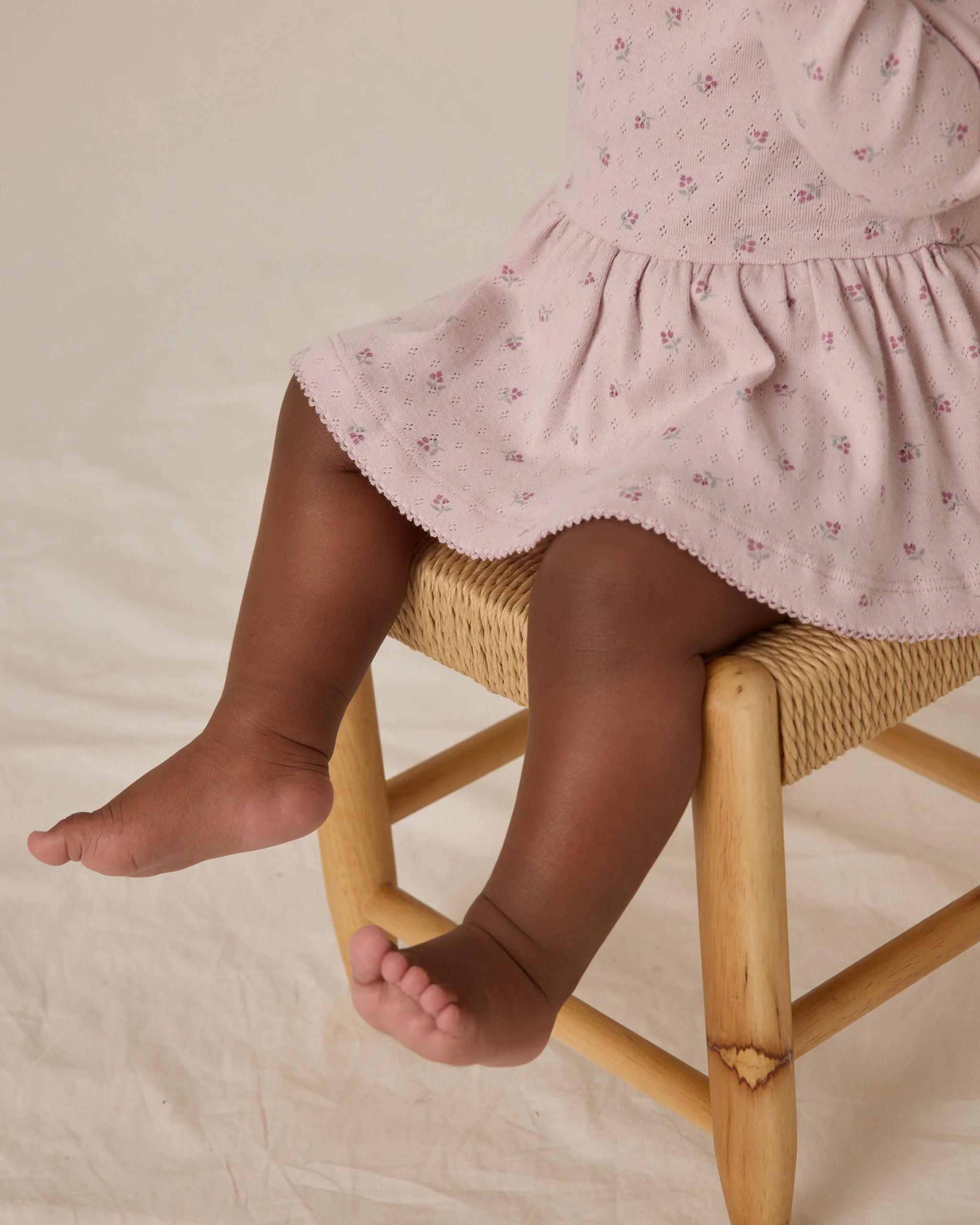 Pointelle Skirted Bodysuit || Lilac Ditsy - Twinkle Twinkle Little One