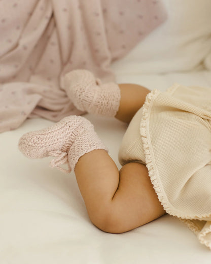 Knit Booties || Lilac - Twinkle Twinkle Little One