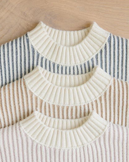 Relaxed Knit Sweater & Chunky Knit Pant || Ocean - Twinkle Twinkle Little One