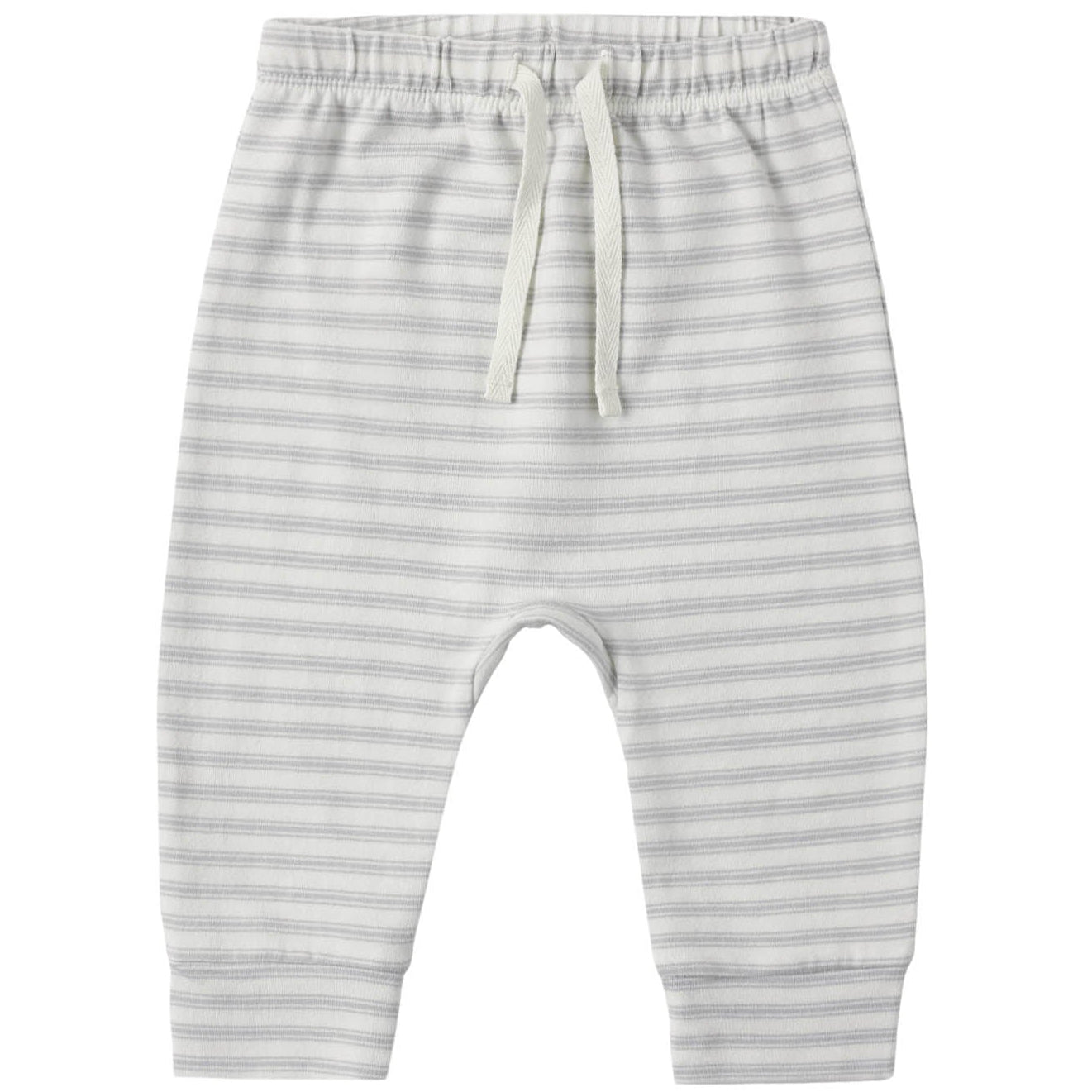 Quincy Mae Long Sleeve Tee & Drawstring Pant Set || Cloud Stripe