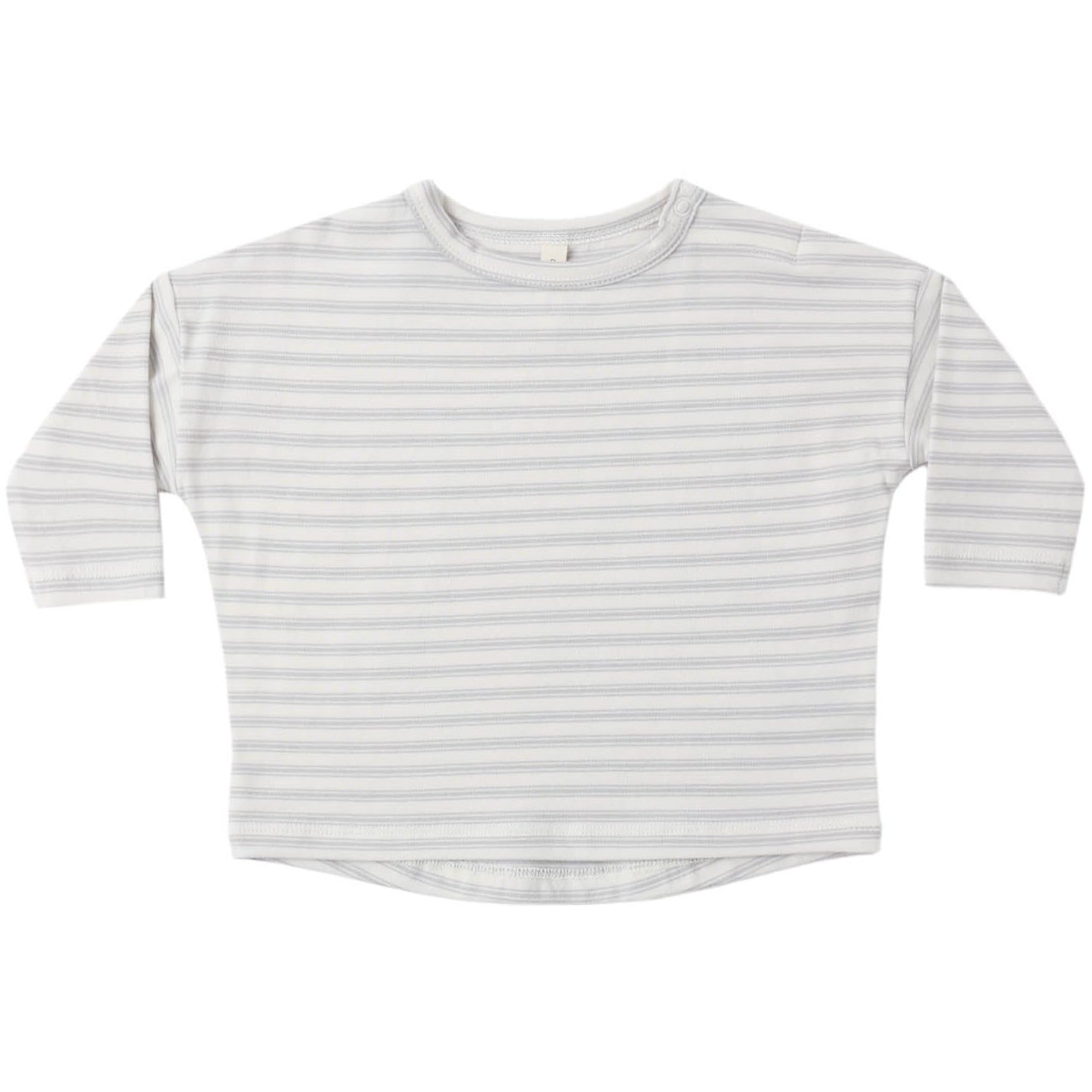 Quincy Mae Long Sleeve Tee || Cloud Stripe