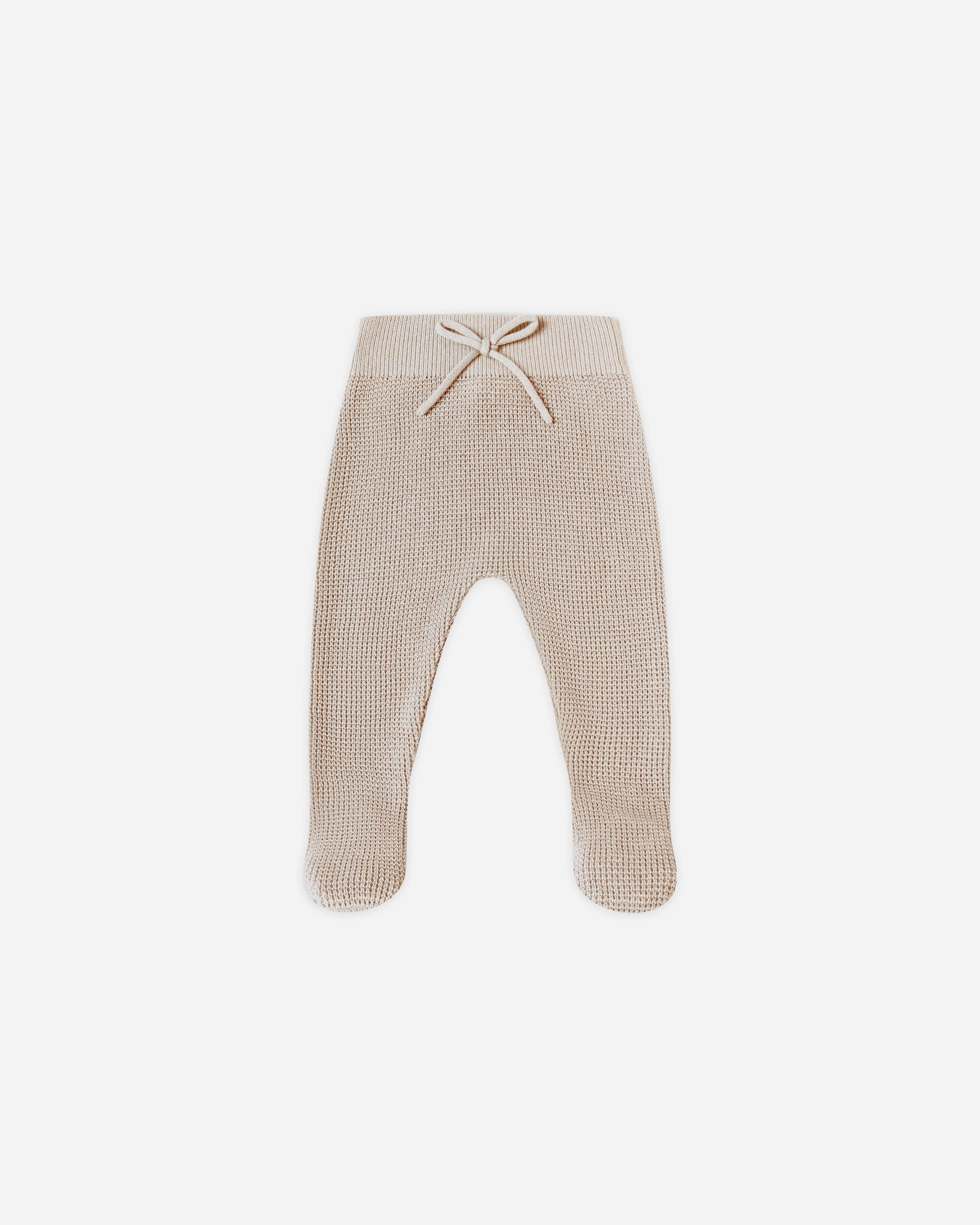 Newborn Footed Knit Pant || Oat - Twinkle Twinkle Little One