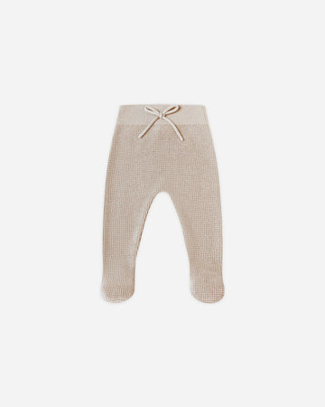 Newborn Footed Knit Pant || Oat - Twinkle Twinkle Little One