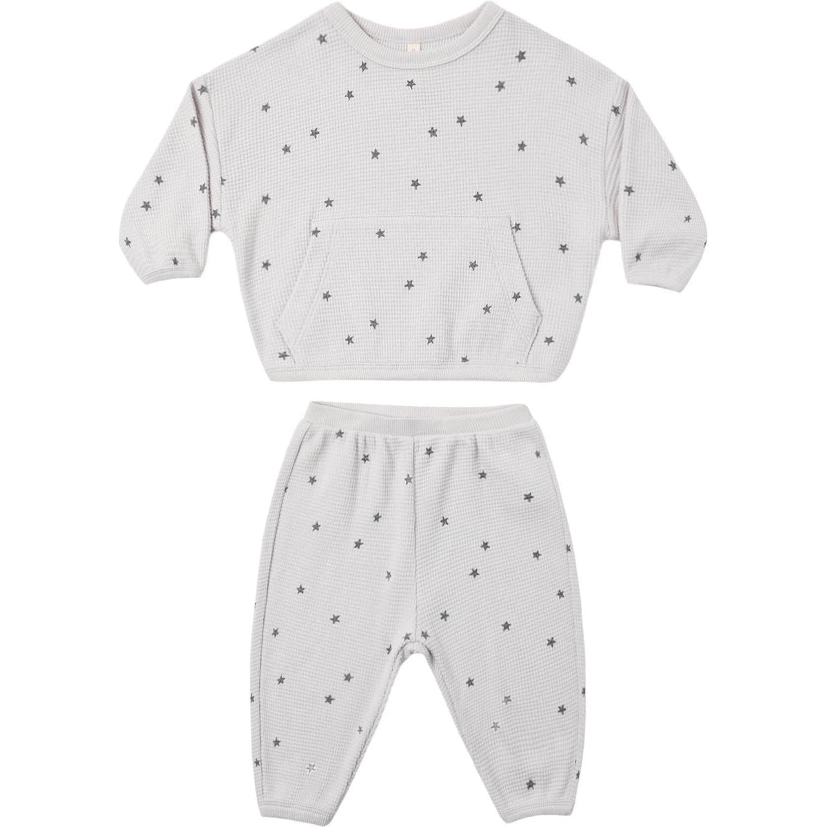 Quincy Mae Waffle Slouch Set || Stars