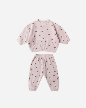 Waffle Slouch Set || Hearts - Twinkle Twinkle Little One