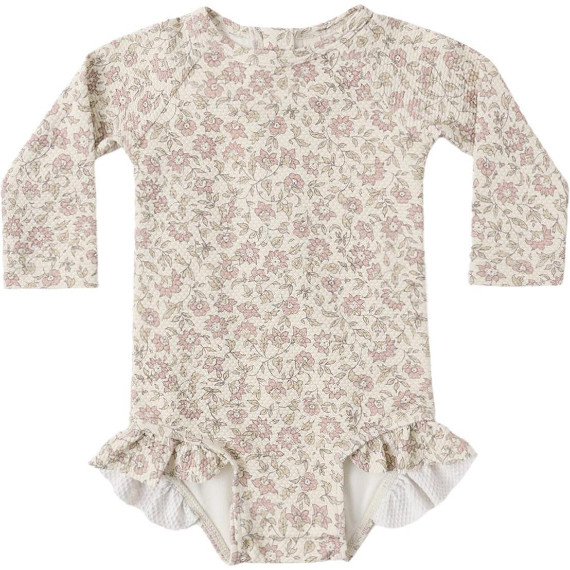 Quincy Mae Olivia Rashguard One-piece Dahlia