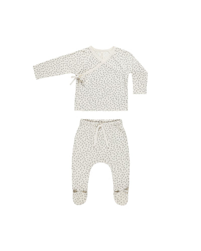 Newborn Scatter Hat, Wrap Top & Pant Set - Twinkle Twinkle Little One