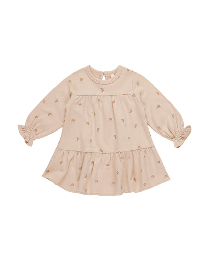 Tiered Jersey Dress - Rainbows - Twinkle Twinkle Little One
