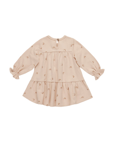 Tiered Jersey Dress - Rainbows - Twinkle Twinkle Little One