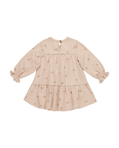Tiered Jersey Dress - Rainbows - Twinkle Twinkle Little One