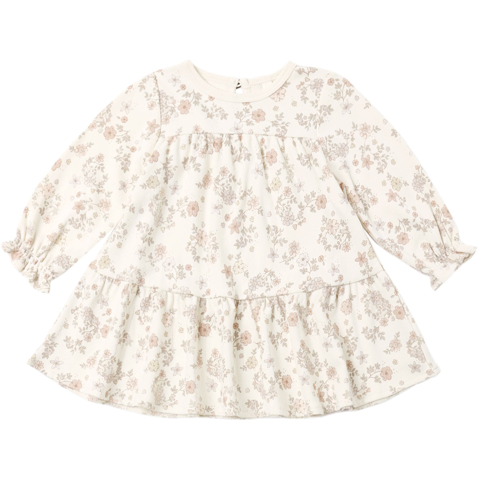 Quincy Mae Tiered Jersey Dress || Floral Vine