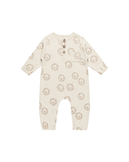 Long Sleeve Pocket Jumpsuit - Lions - Twinkle Twinkle Little One