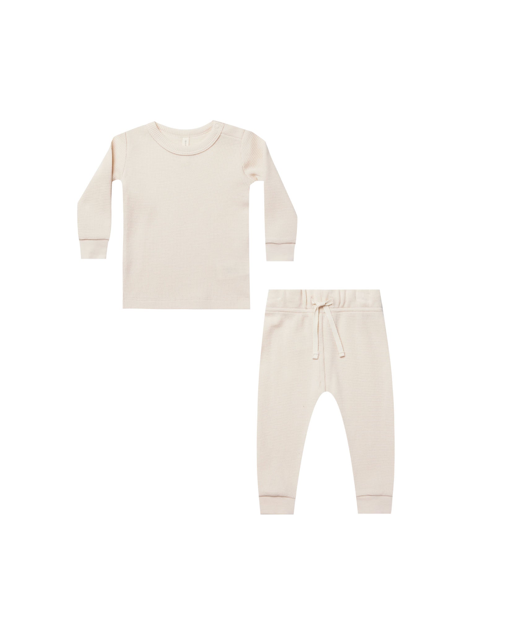 Natural Waffle Top + Pant Set - Twinkle Twinkle Little One