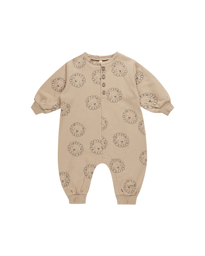 Relaxed Fleece Jumpsuit - Lions - Twinkle Twinkle Little One