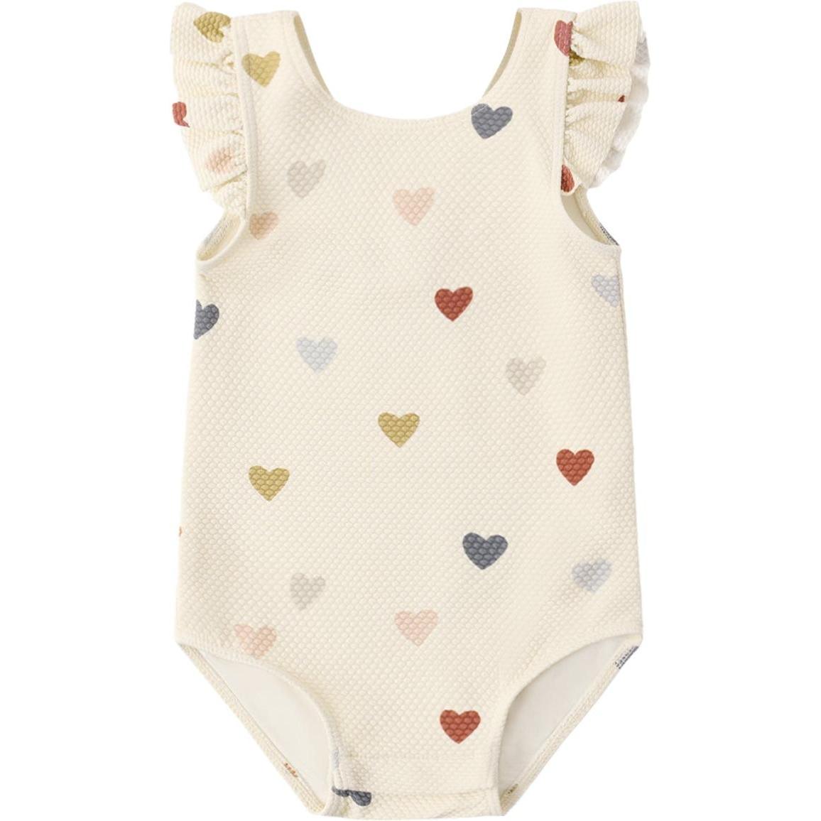 Quincy Mae Scoop Back One-piece Swimsuit || Confetti Hearts
