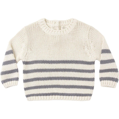 Quincy Mae Rex Stripe Sweater & Luca Pant || Slate