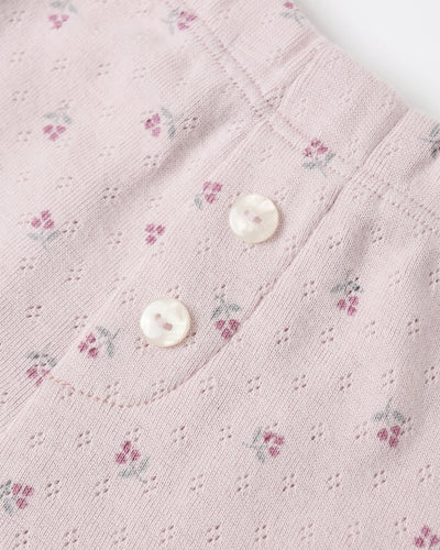 Pointelle Long Sleeve Tee + Legging || Lilac Ditsy - Twinkle Twinkle Little One