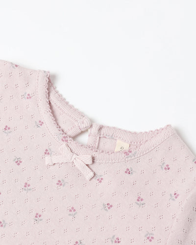 Pointelle Long Sleeve Tee + Legging || Lilac Ditsy - Twinkle Twinkle Little One