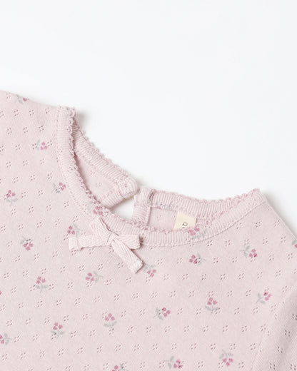 Pointelle Long Sleeve Tee + Legging || Lilac Ditsy - Twinkle Twinkle Little One