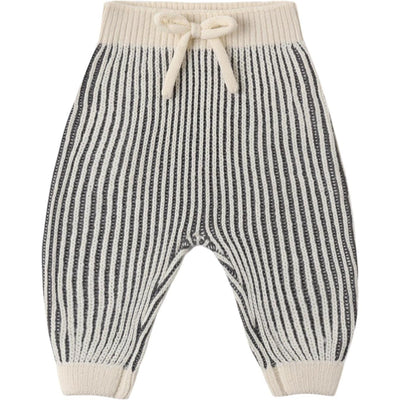 Quincy Mae Relaxed Knit Sweater & Chunky Knit Pant || Midnight Stripe
