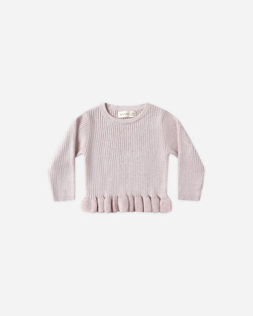 Rib Knit Peplum Top & Legging || Lilac - Twinkle Twinkle Little One