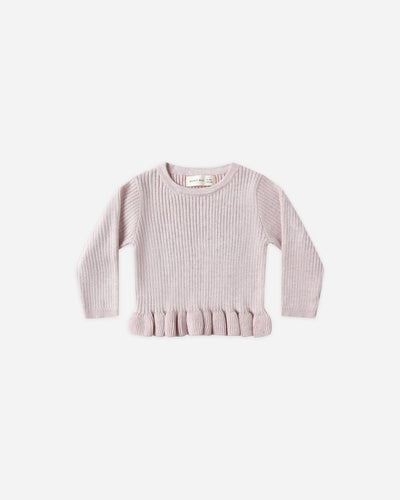 Rib Knit Peplum Top & Legging || Lilac - Twinkle Twinkle Little One