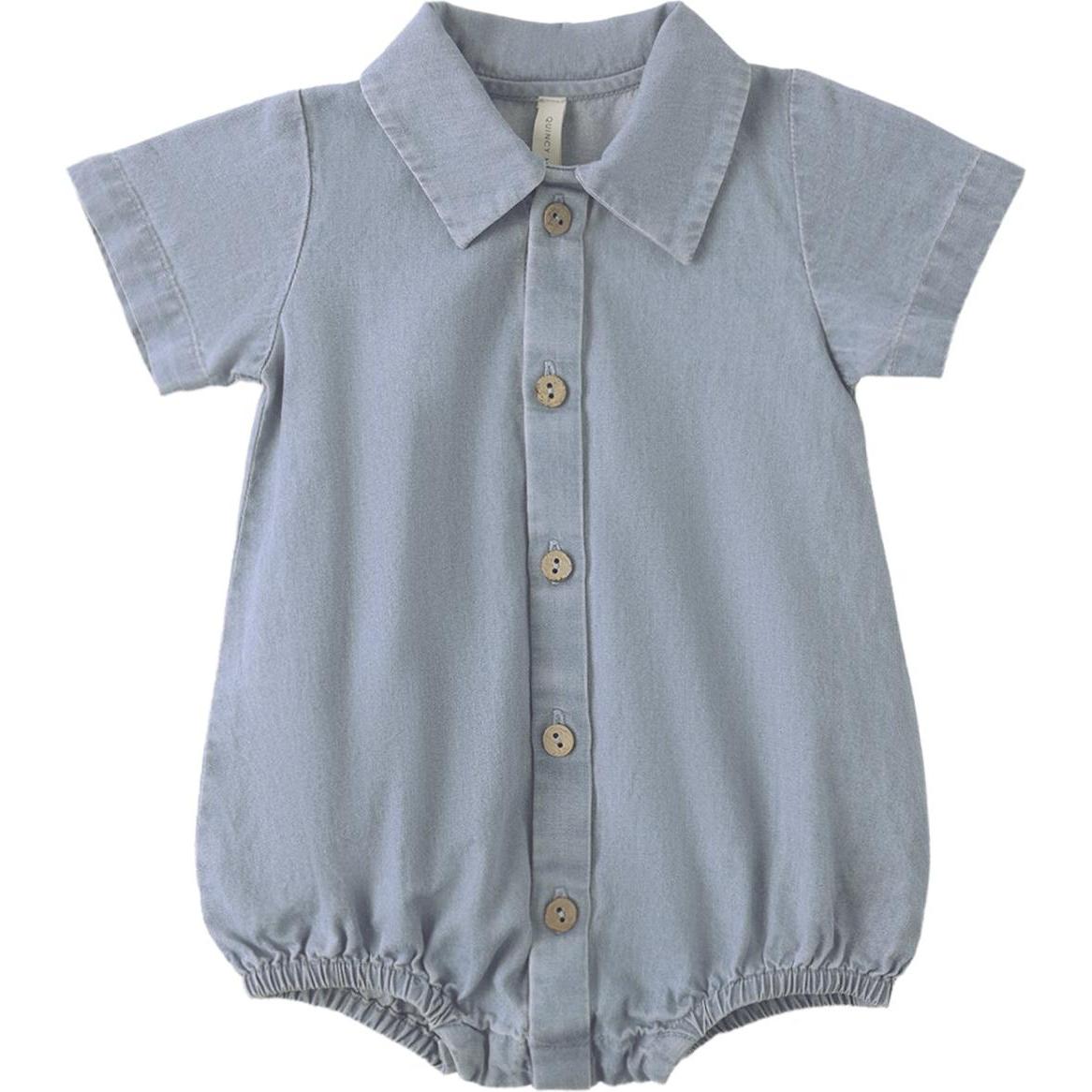Quincy Mae Matteo Romper Chambray