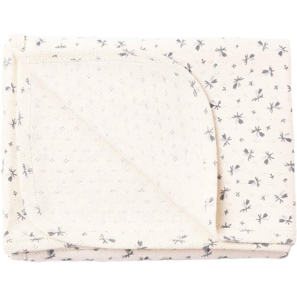 Quincy Mae Pointelle Baby Blanket || Blue Ditsy