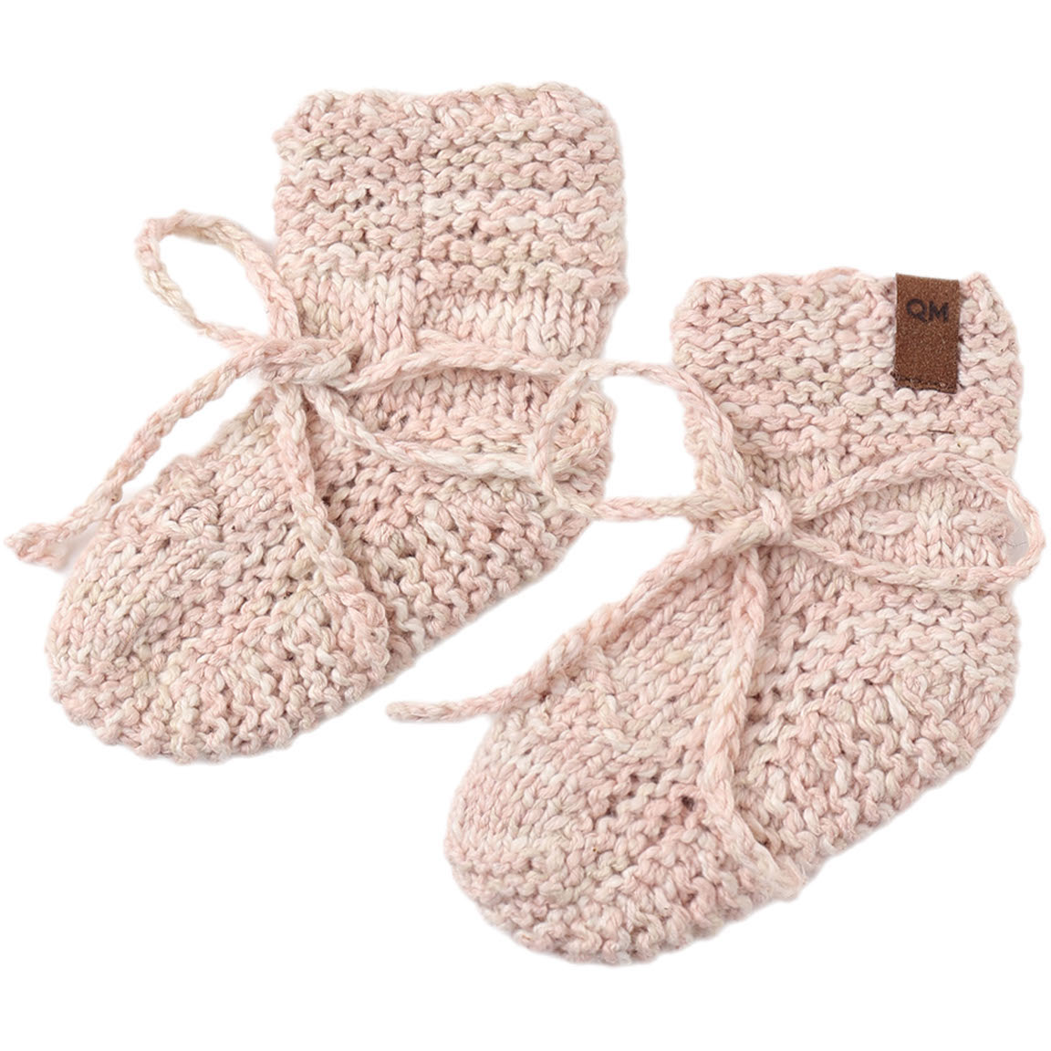Quincy Mae Knit Booties || Dusty Rose Speckle
