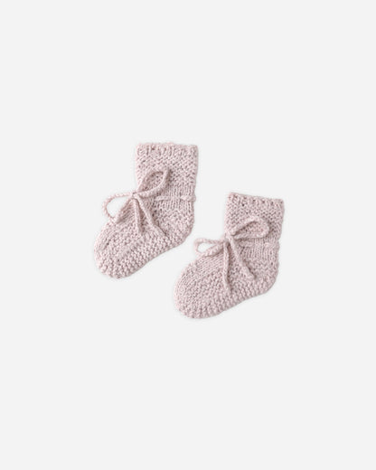 Knit Booties || Lilac - Twinkle Twinkle Little One