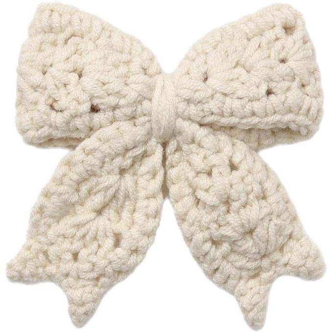 Quincy Mae Crochet Bow || Natural