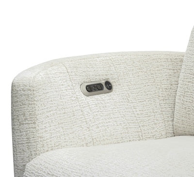 Range Power Recliner with Power Tilt Headrest & Lumbar Support - Richmond Cream