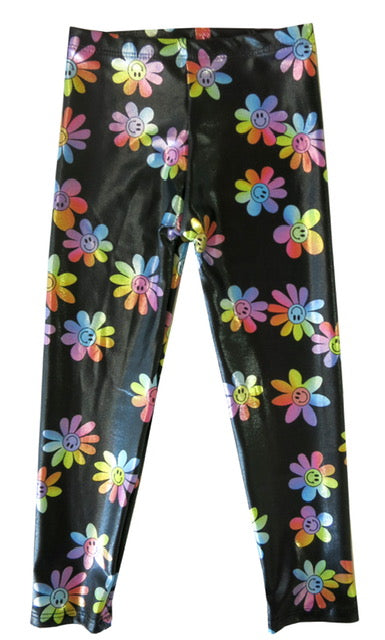 Sparkle Leggings - Rainbow Smiley