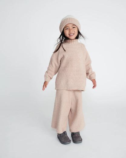 7 A.M. Fuzzy 2-Tone Ribbed Beanie - Pecan Ecru - Twinkle Twinkle Little One