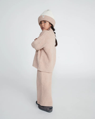 7 A.M. Fuzzy 2-Tone Ribbed Beanie - Pecan Ecru - Twinkle Twinkle Little One