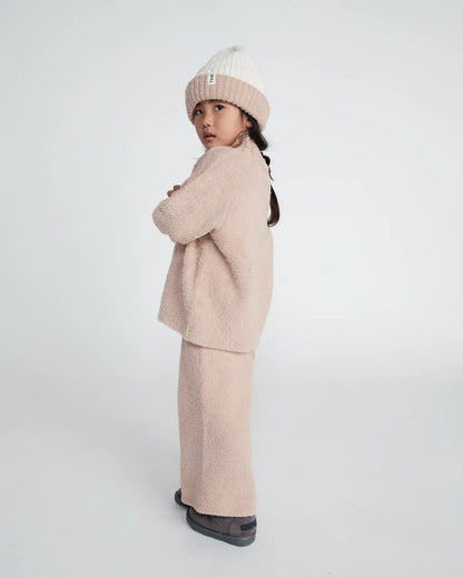 7 A.M. Fuzzy 2-Tone Ribbed Beanie - Pecan Ecru - Twinkle Twinkle Little One