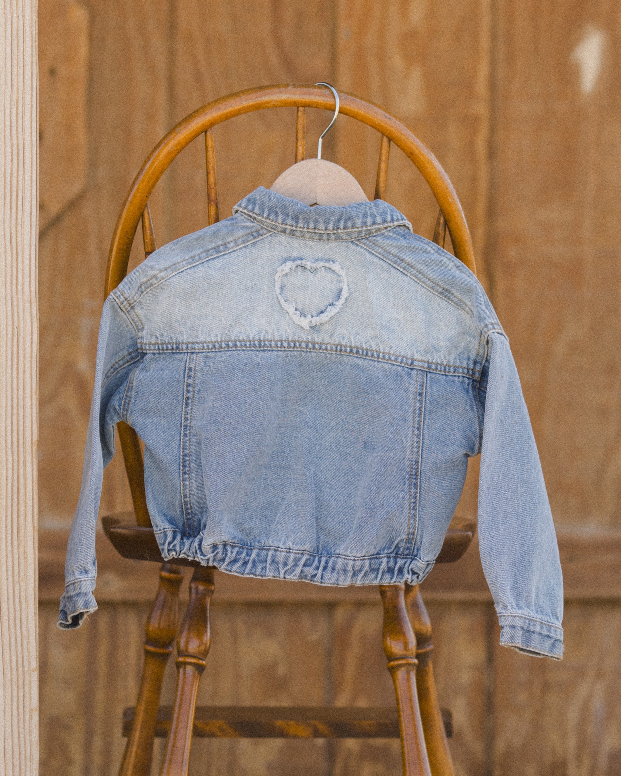 Rylee + Cru Denim Jacket - Light Washed Denim - 0