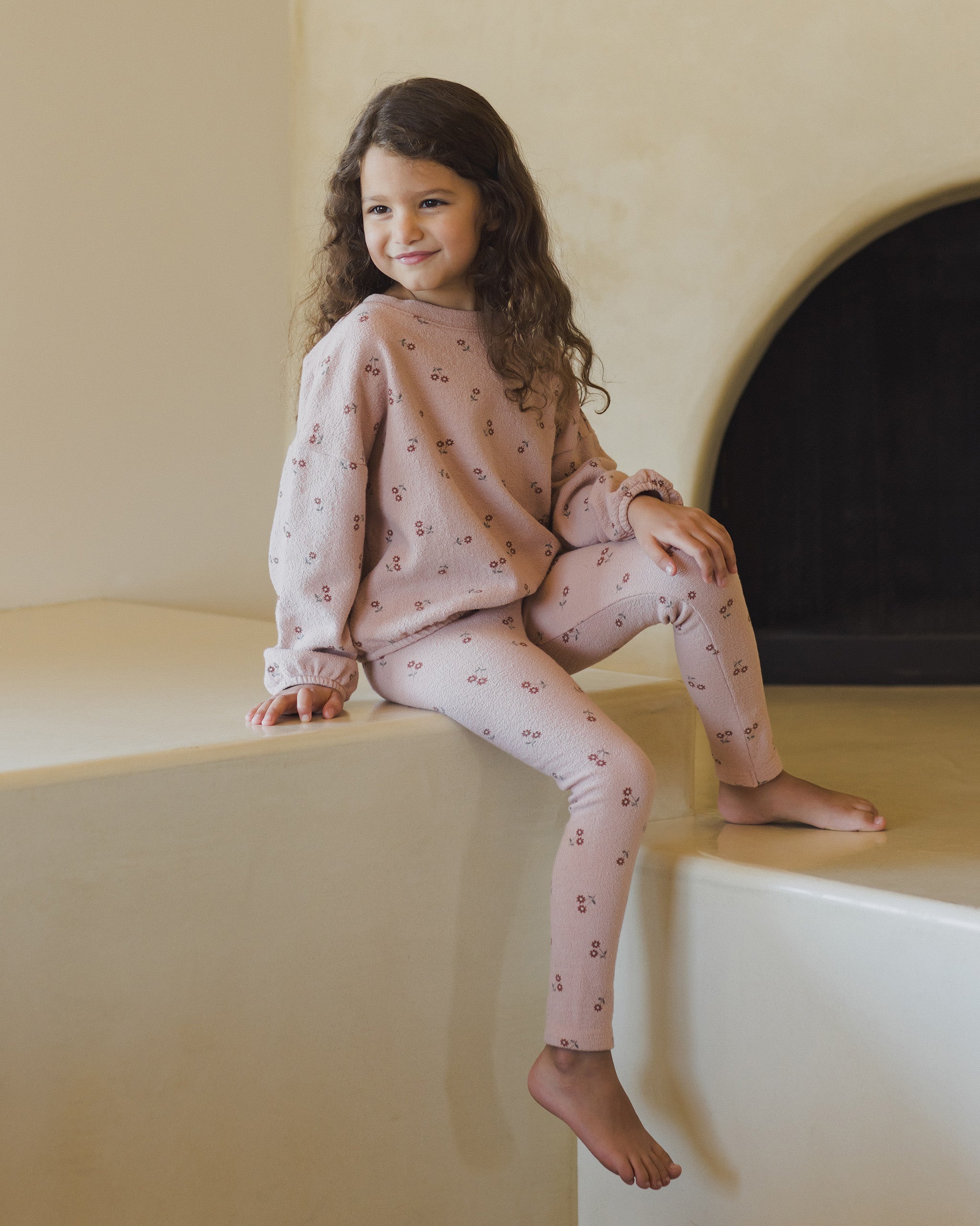 Rylee + Cru Spongey Knit Set - Blossom